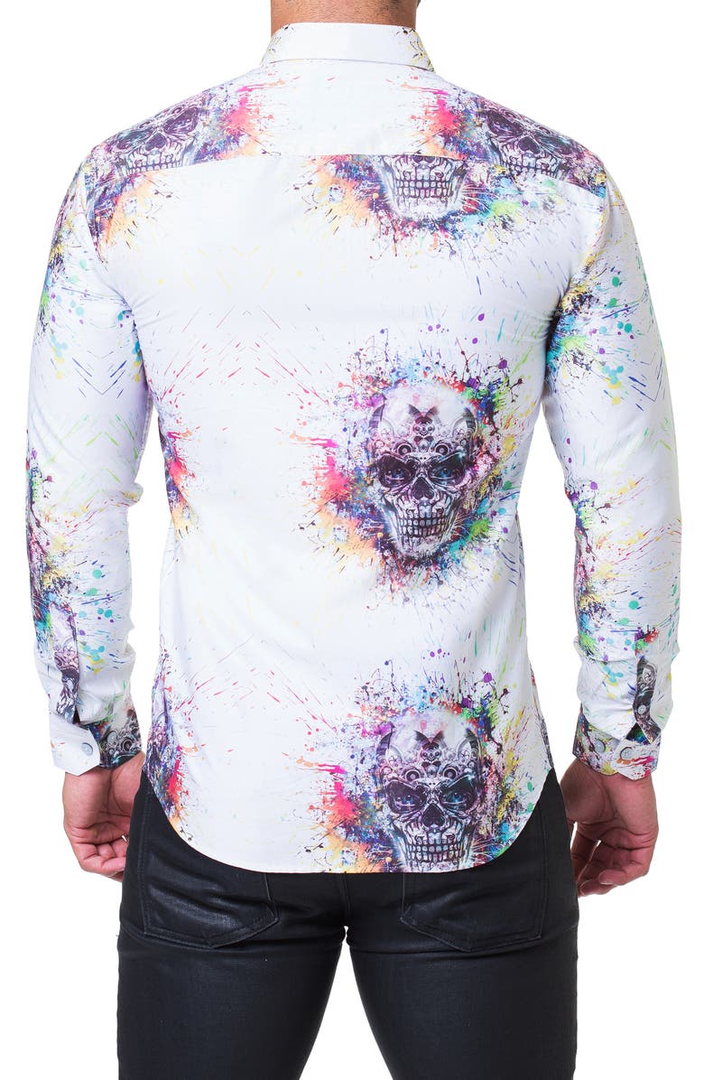 Maceoo Fibonacci Trim Fit Shirt, Alternate, color, 