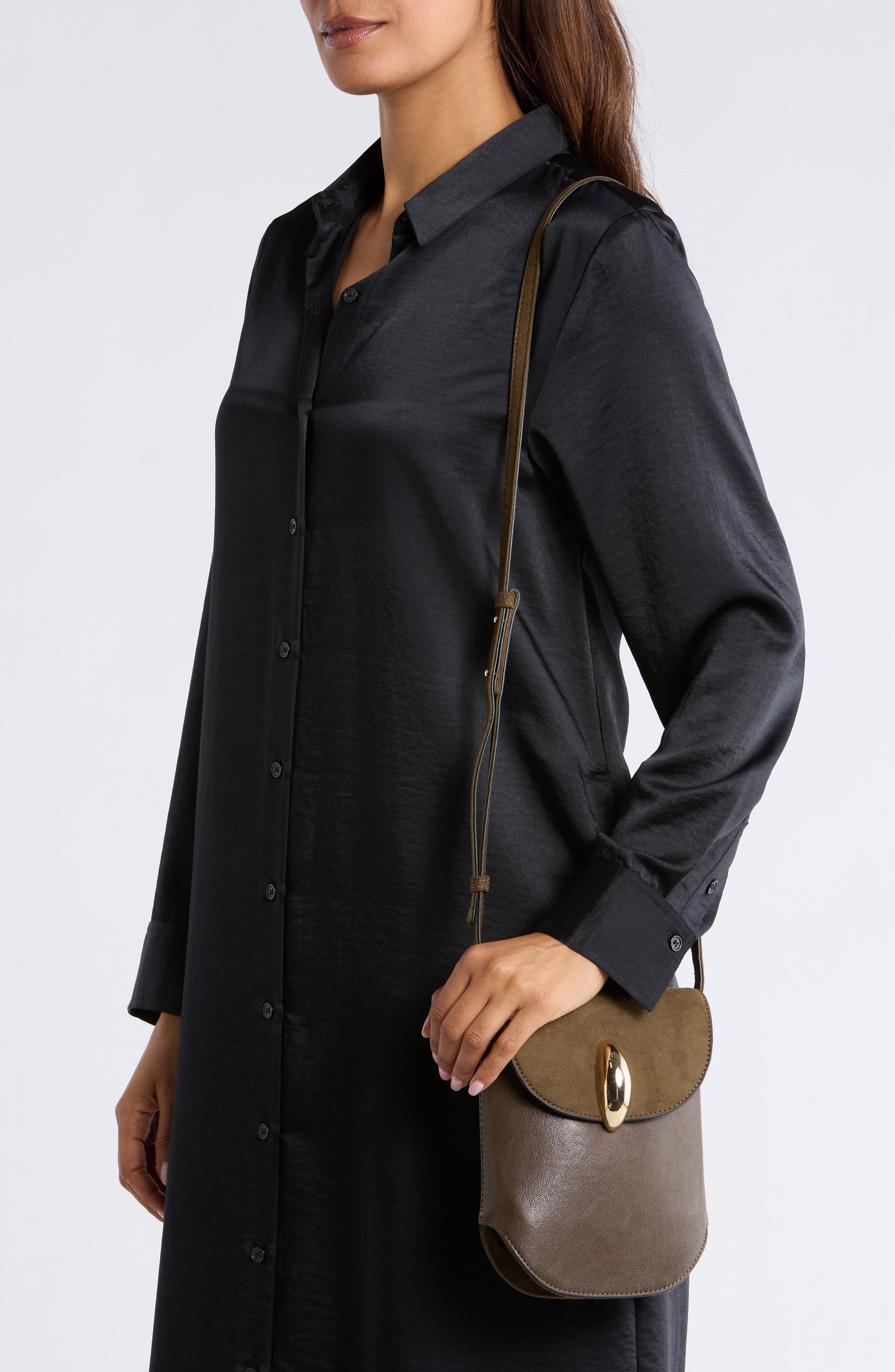 Perry Top Flap Phone Crossbody Bag, Alternate, color, OLIVE