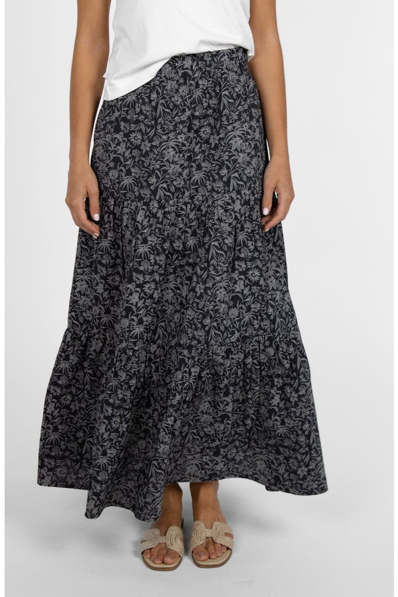 Meadows Skirt, Alternate, color, Midnight Botanical
