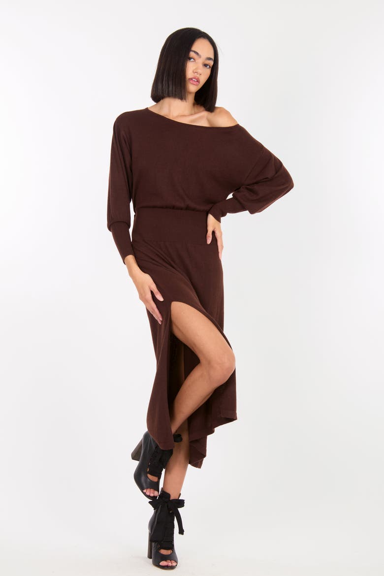 Morgan Dress, Alternate, color, Chocolate