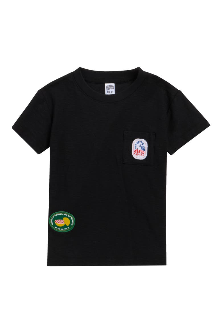 Kids Produce Cotton Pocket T-Shirt, Main, color, BLACK