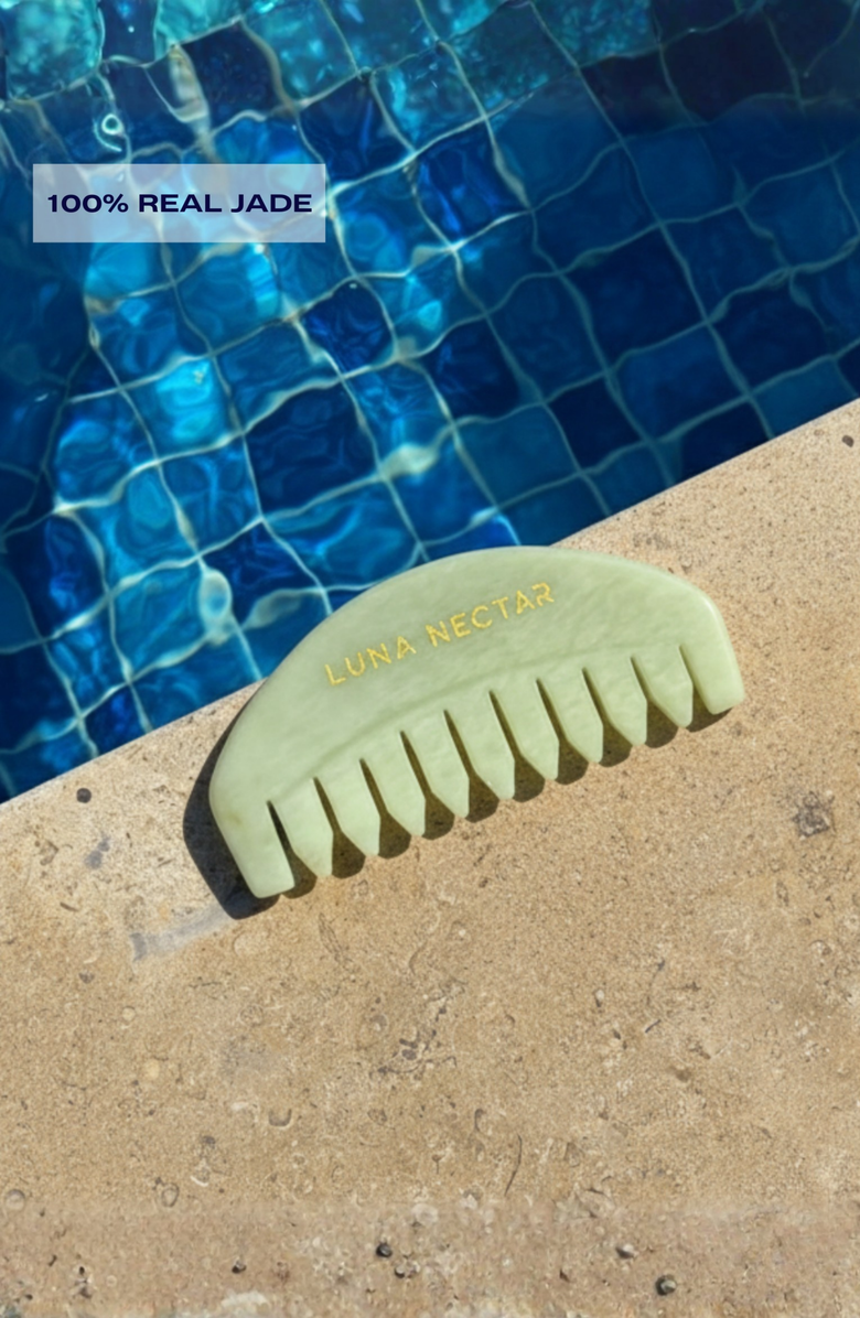 Luna Nectar Metamorphic Scalp Gua Sha Tool, Alternate, color, Light/Pastel Green