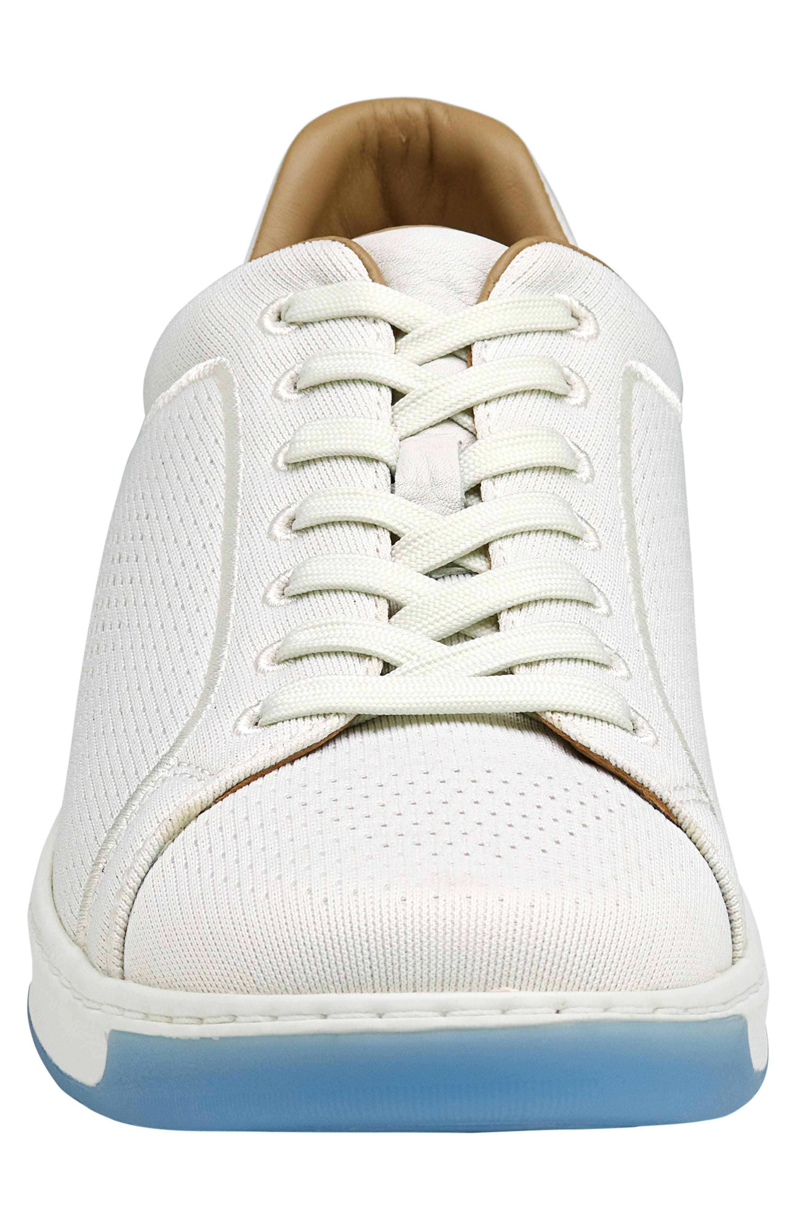 Johnston & Murphy Daxton Knit Sneaker, Alternate, color, White Knit