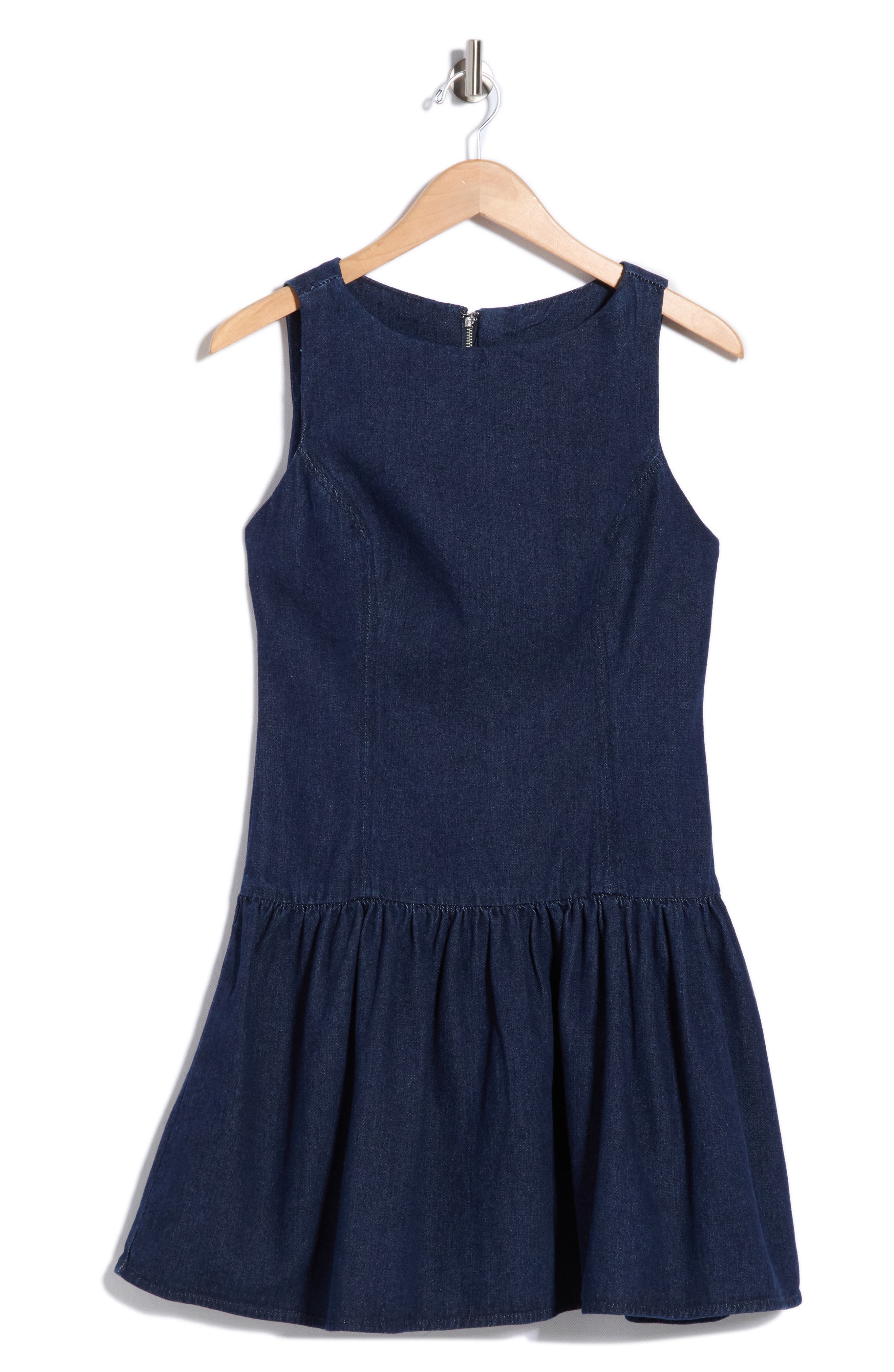 Denim Drop Waist Minidress