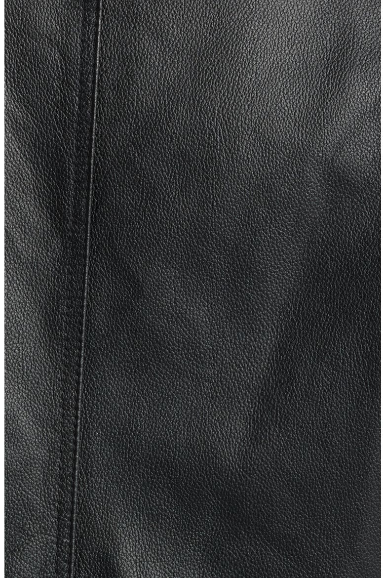Mansell Leather Jacket, Alternate, color, BLACK