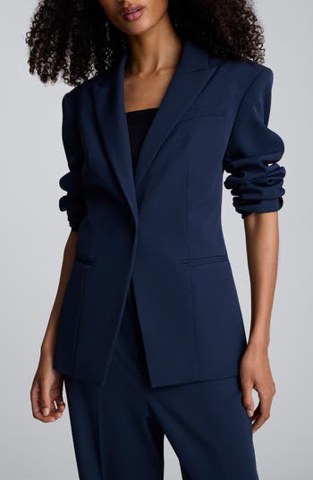 Slim Fit Luxe Twill One-Button Blazer