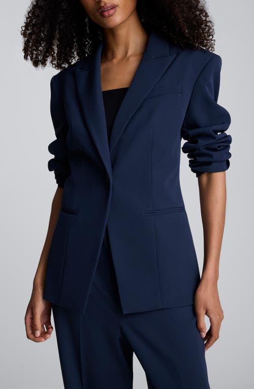 Kenneth Cole Slim Fit Luxe Twill One-button Blazer In Blue