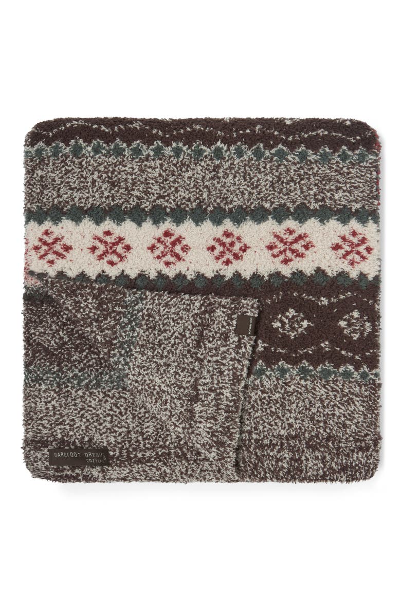 CozyChic Fair Isle Scarf, Alternate, color, UMBER MULTI