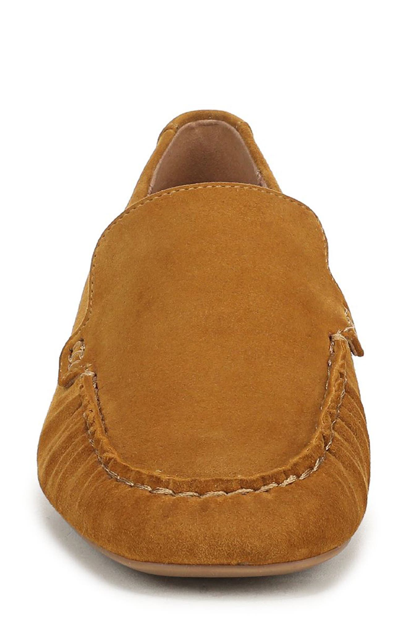Pilar Loafer, Alternate, color, GOLDEN BROWN SUEDE