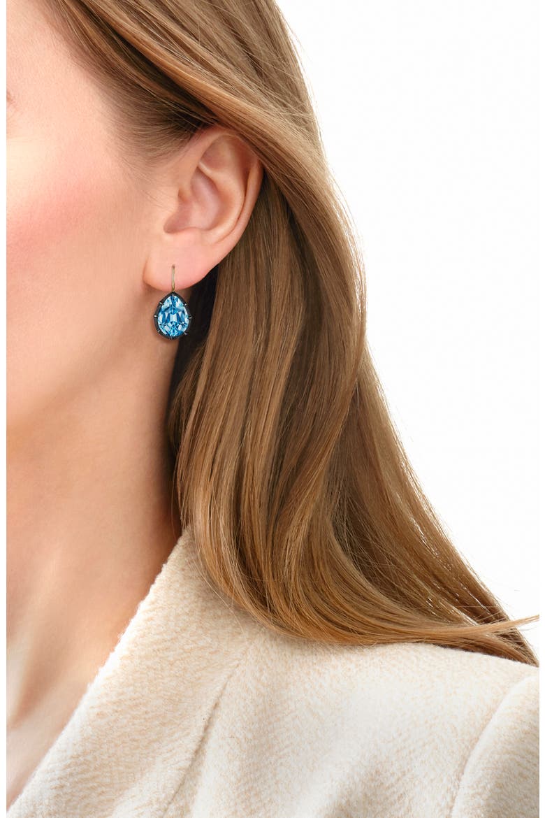 Topaz Drop Earrings, Alternate, color, BLUE TOPAZ