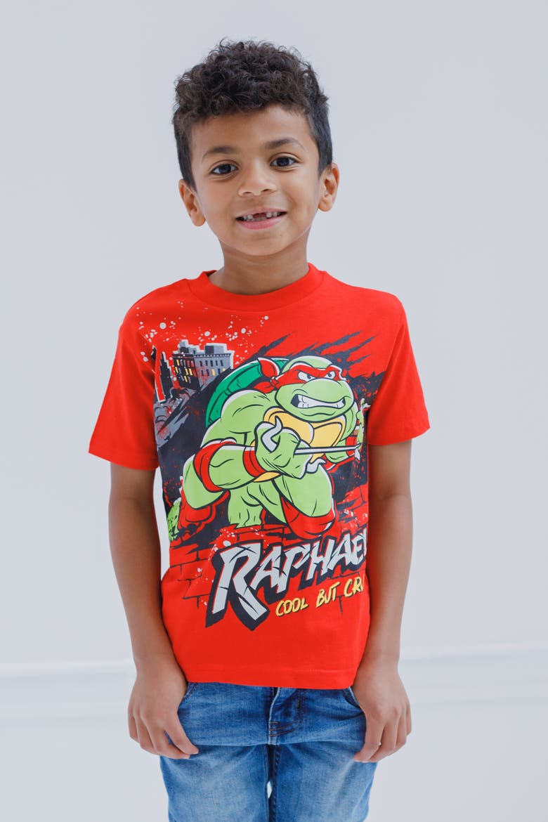 4-Pack T-Shirts, Alternate, color, Blue Purple Red Gray