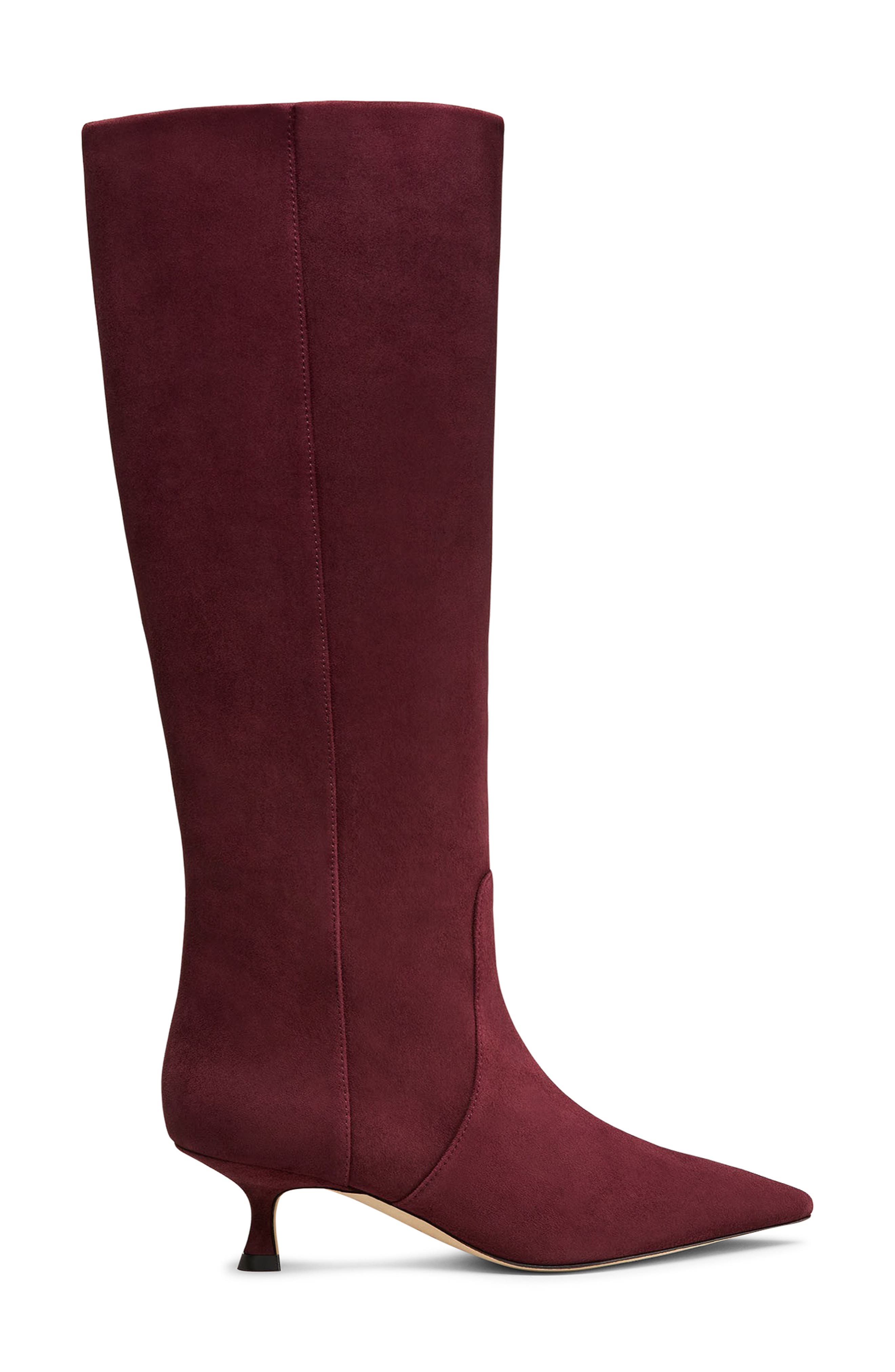 Stuart Weitzman Naomi 50 Boot, Alternate, color, Cabernet Suede