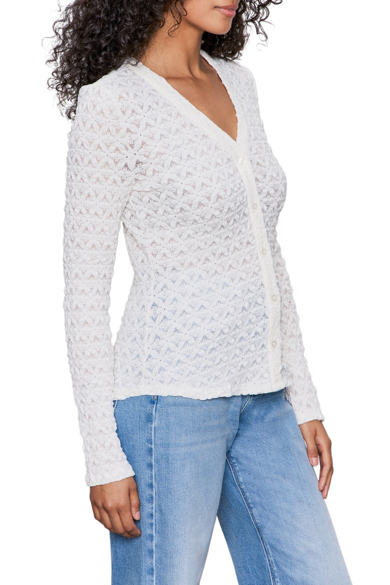 Dreamland Button-Up Top, Alternate, color, CHALK