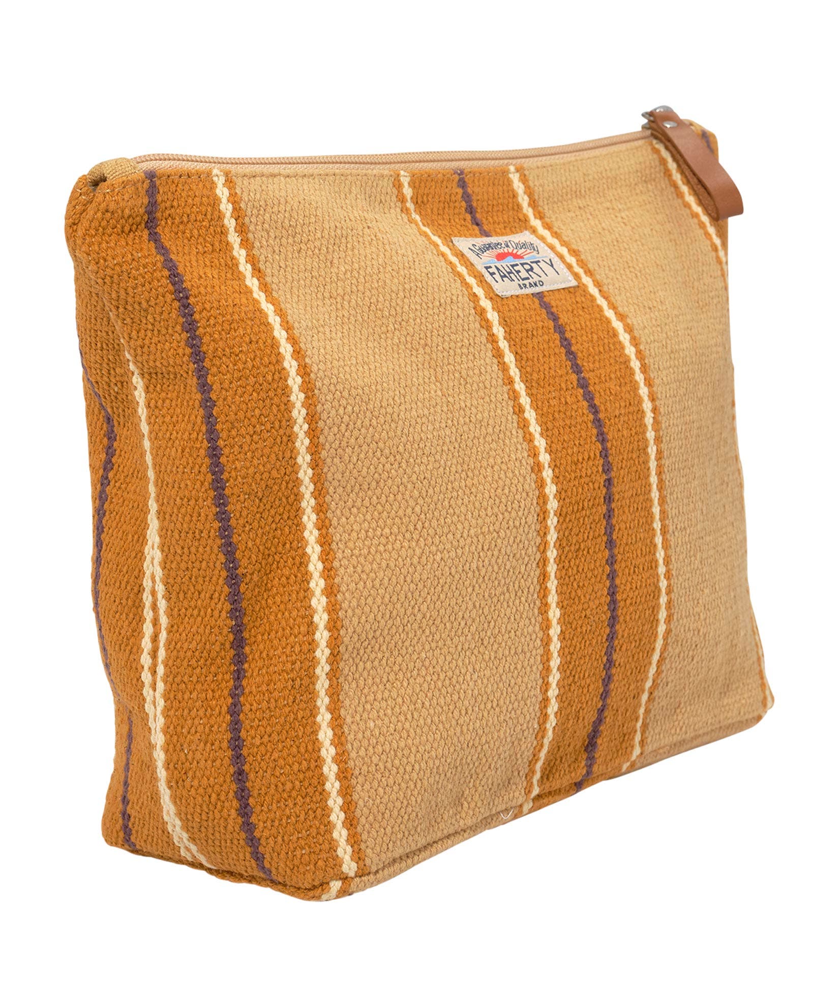 Surf Stripe Zip Pouch, Alternate, color, Khaki