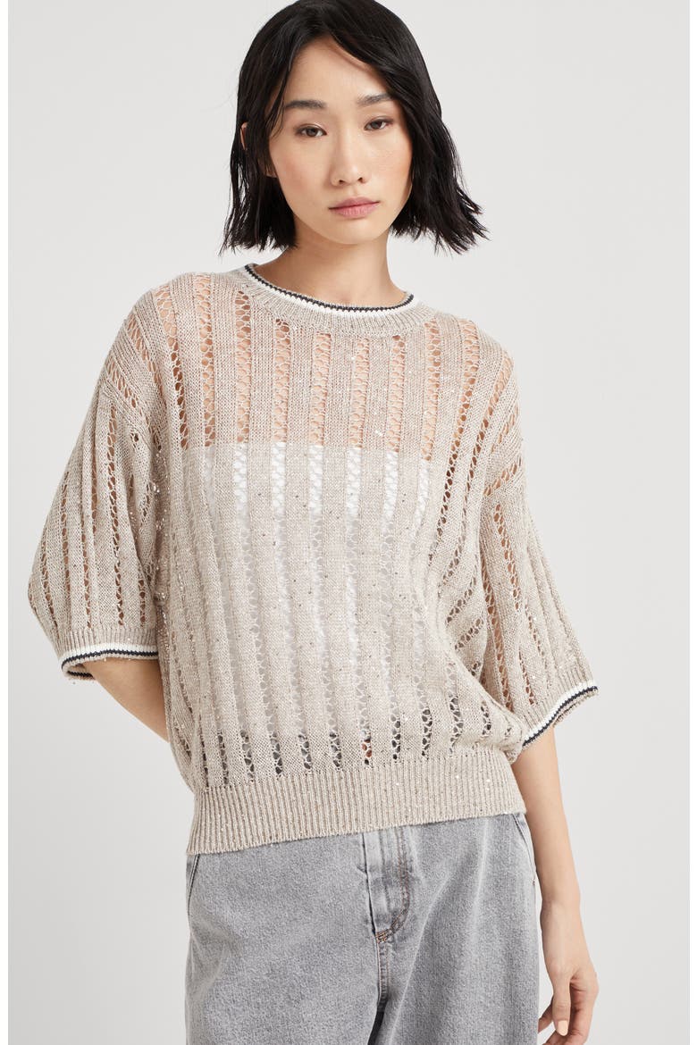 Dazzling sweater, Alternate, color, Cool Beige