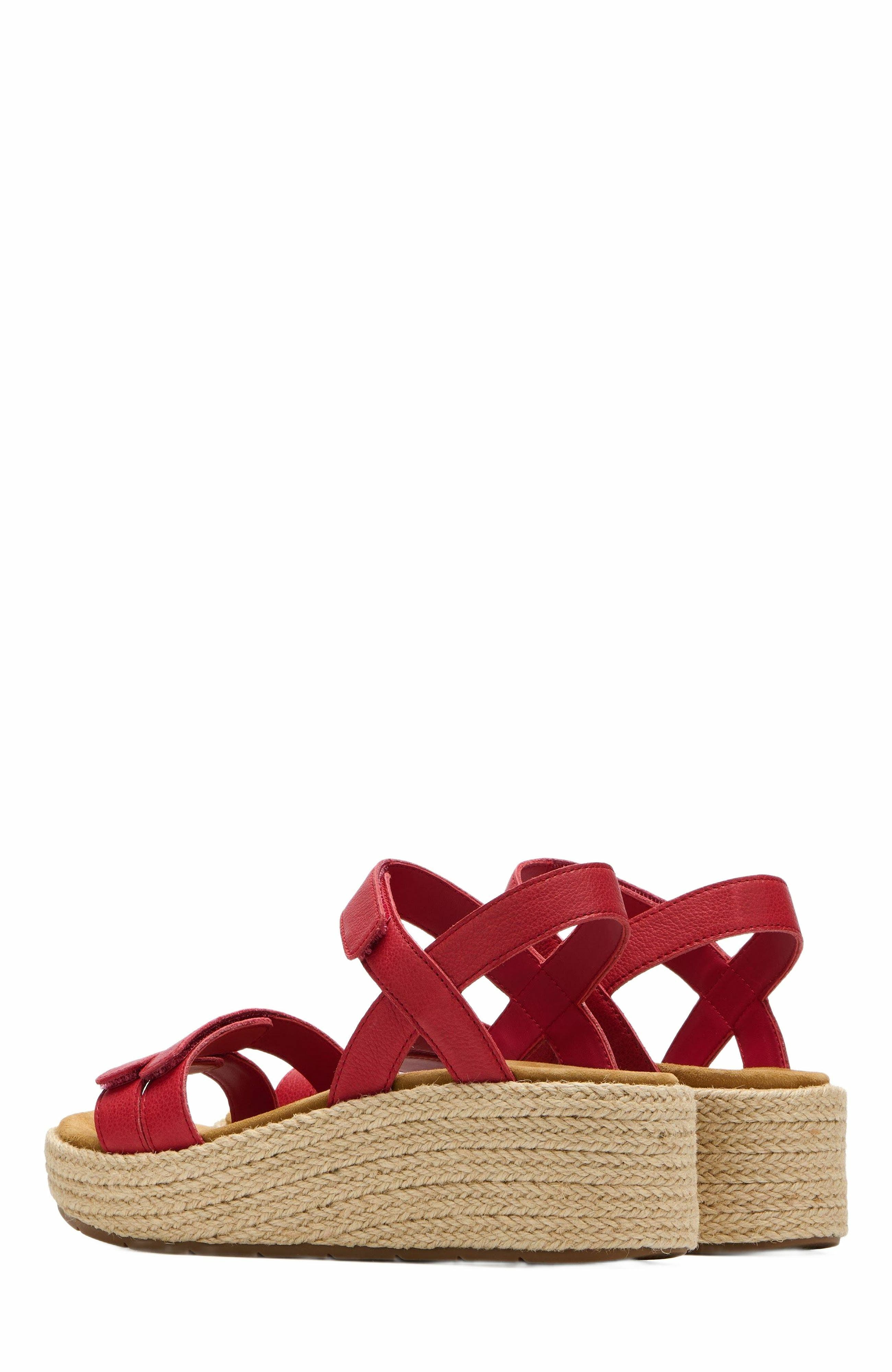Solstice Strap Sandal, Alternate, color, Red - Regular