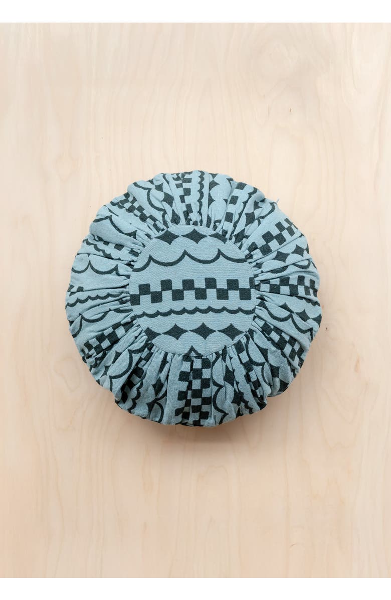 TBCo Cotton Checker Stripe PIllowcase, Alternate, color, Green Checker Stripe