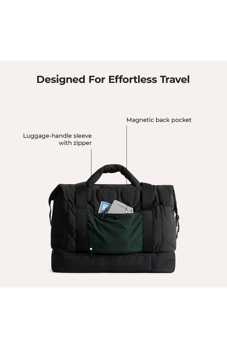 Bagsmart Paz 34L Laptop Duffle with Shoe Compartment, Alternate, color, Black