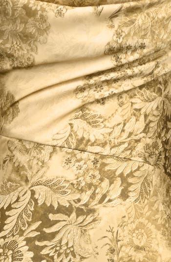 Nalani Floral Satin Burnout Gown