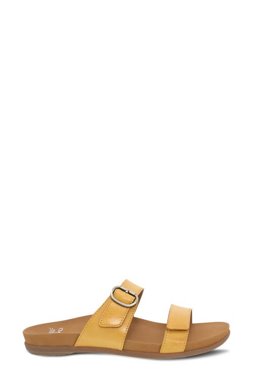 Dansko Justine Slide Sandal In Yellow