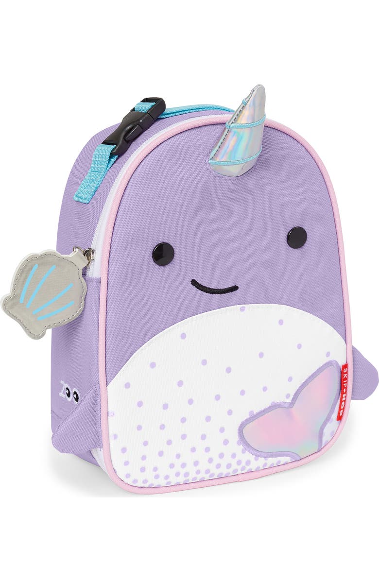 Skip Hop Zoo Lunchie - Narwhal Insulated Lunch Bag, Alternate, color,