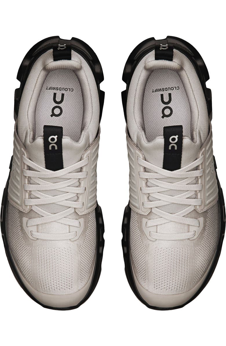 On Kids' Cloudswift Running Shoe, Alternate, color, Wolf/ Black