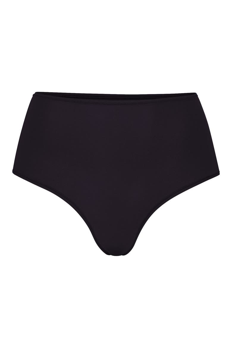 Fits Everybody High Waist Thong, Alternate, color, ONYX