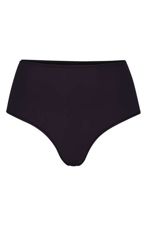 Skims Fits Everybody High Waist Thong In Black
