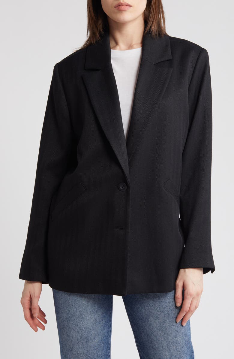 Treasure & Bond Herringbone Oversize Blazer, Alternate, color, 