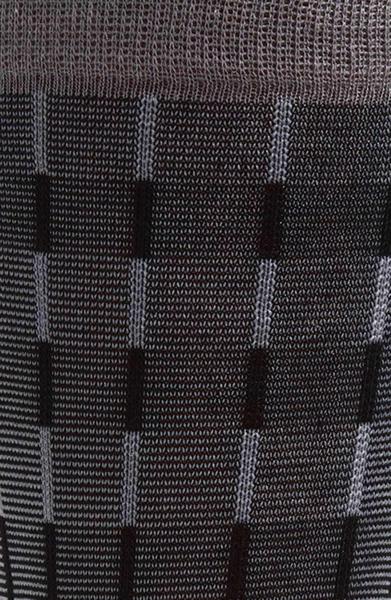 Cole Haan Stripe Cotton Blend Dress Socks, Alternate, color, Black