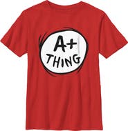 Dr. Seuss Boys' APlus Thing Graphic Short Sleeve T-Shirt