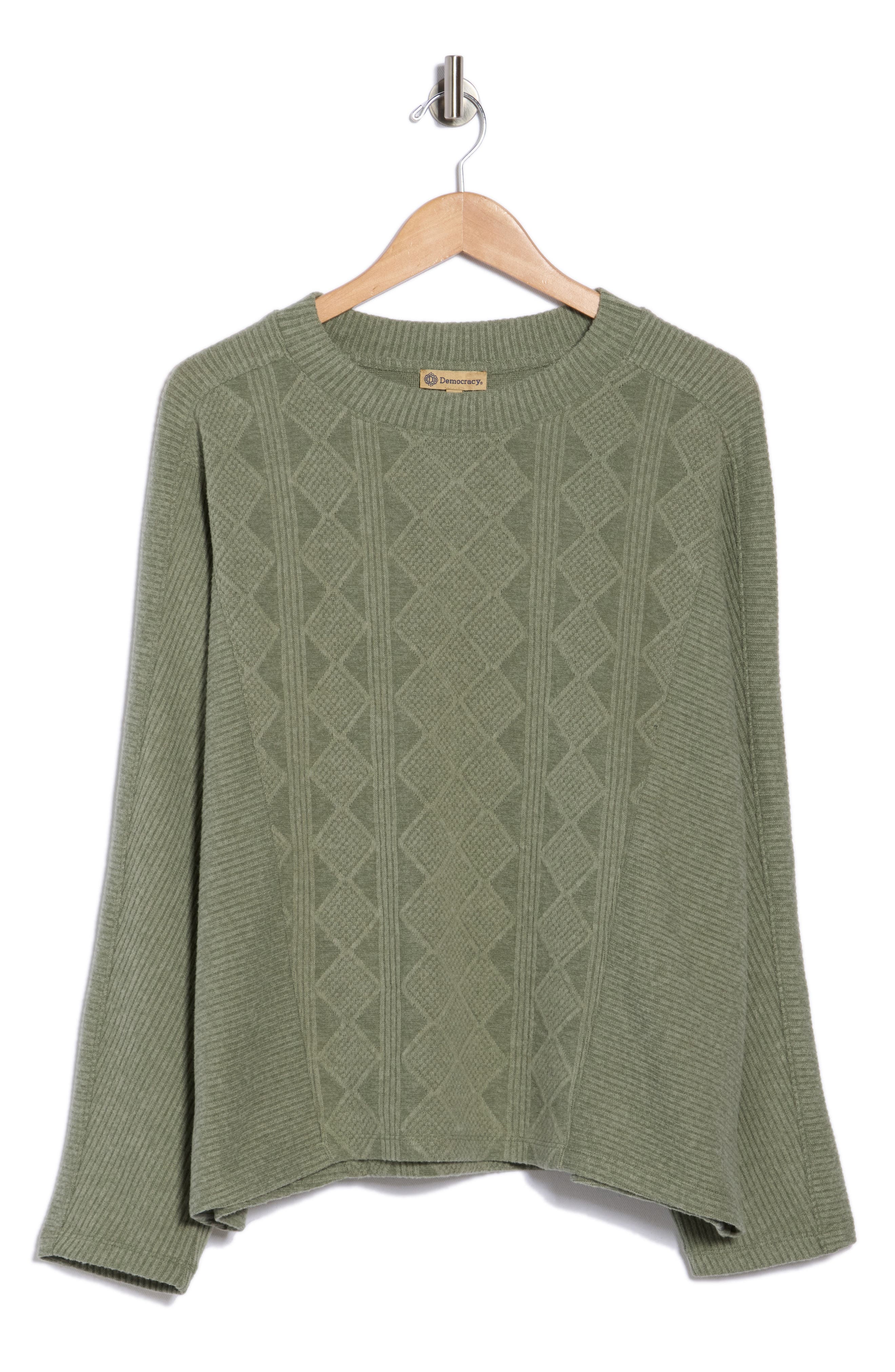 Democracy Textured Dolman Sleeve Sweater