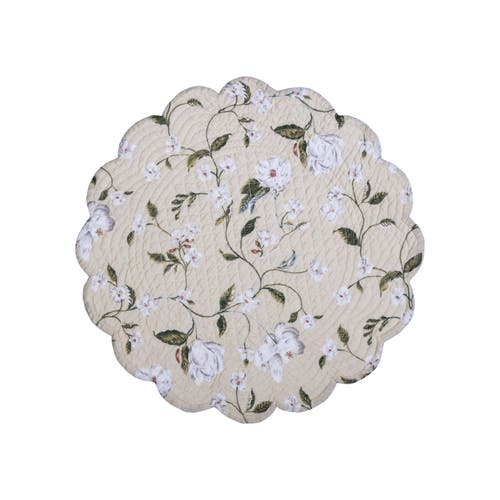 C & F Home C&f Home Garden Images Reversible Machine Washable Round Quilt Placemats Set Of 6 In Multi