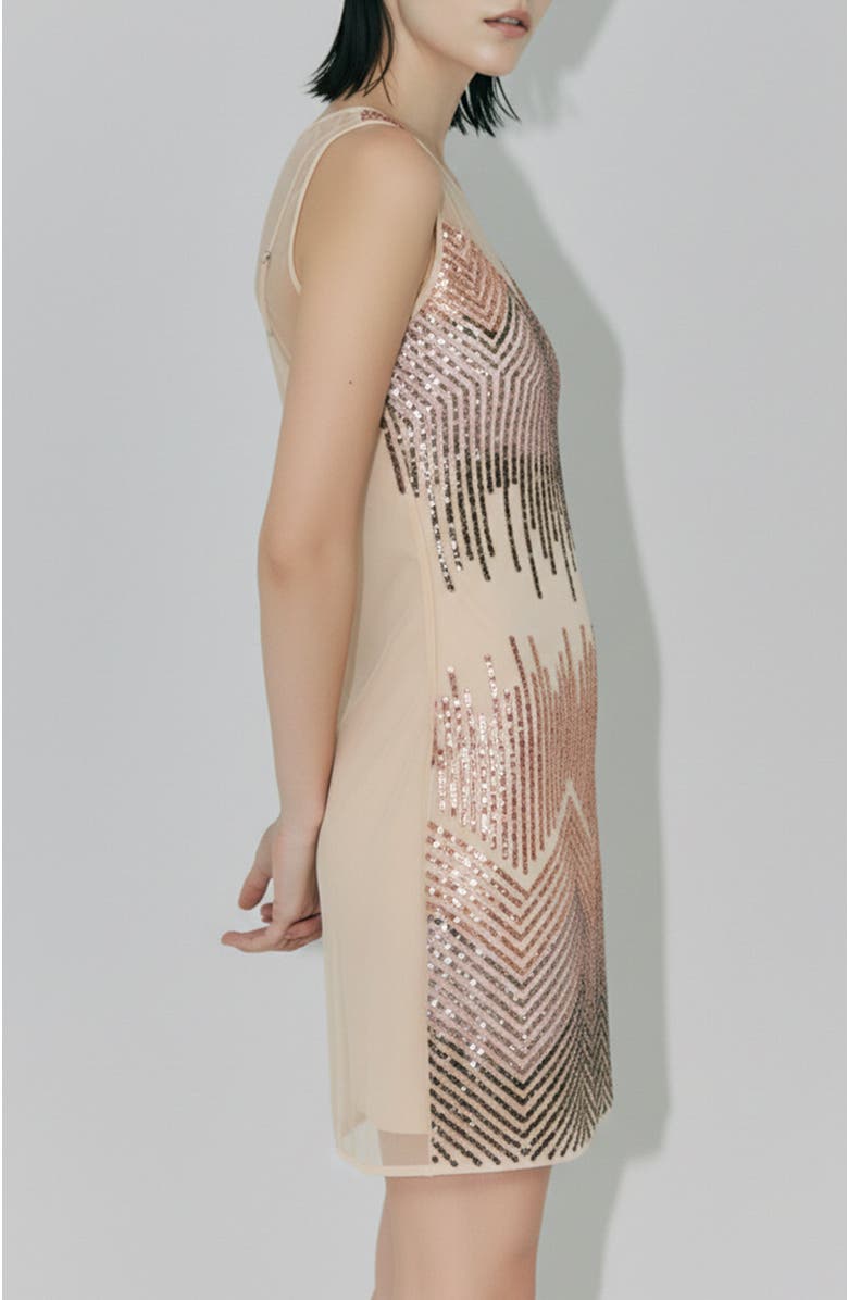 AS by DF Starlet Shift Dress, Alternate, color, Blush Cream