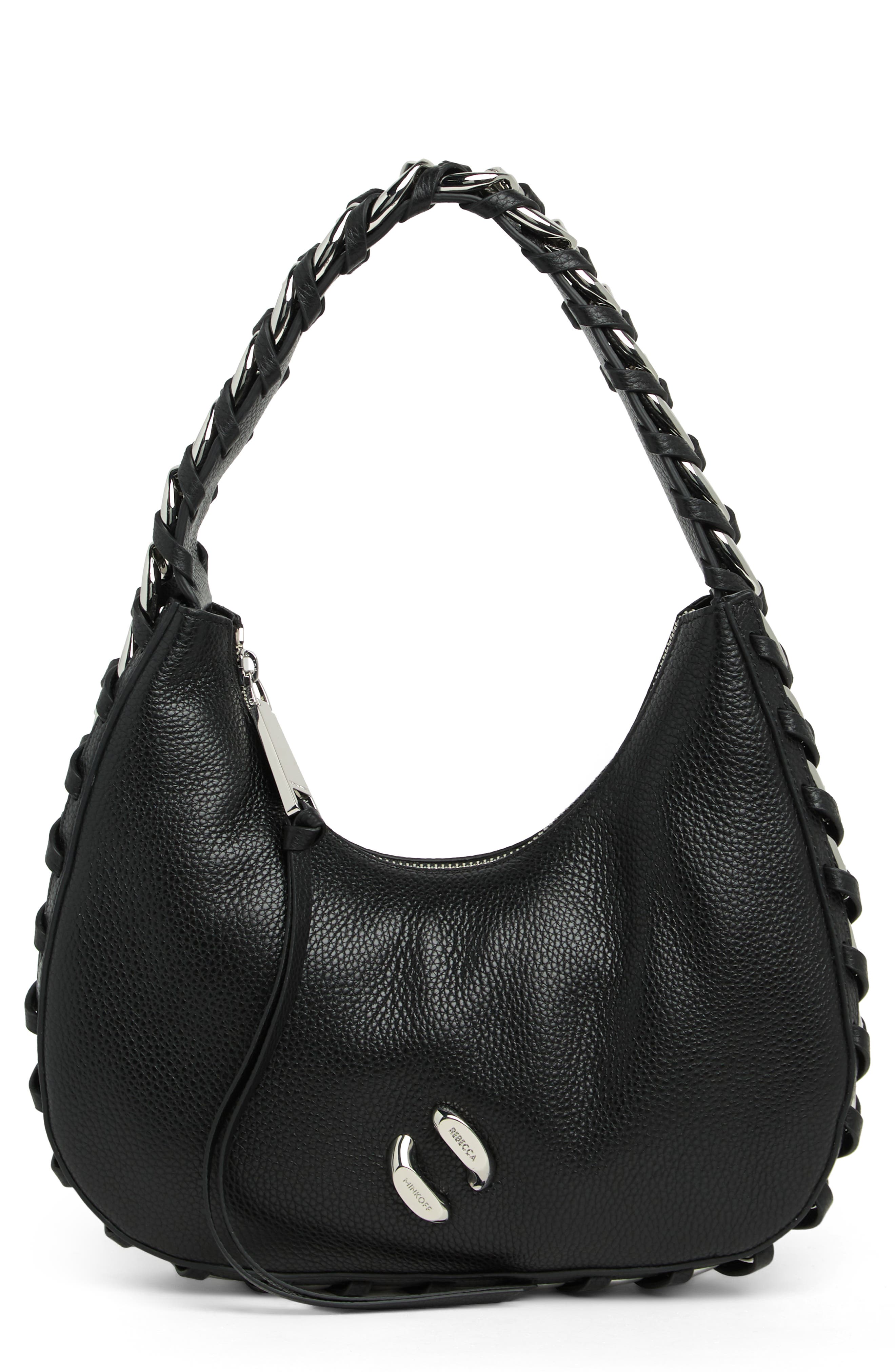 Rebecca Minkoff Whipstitch Chain Hobo Bag, Main, color, 