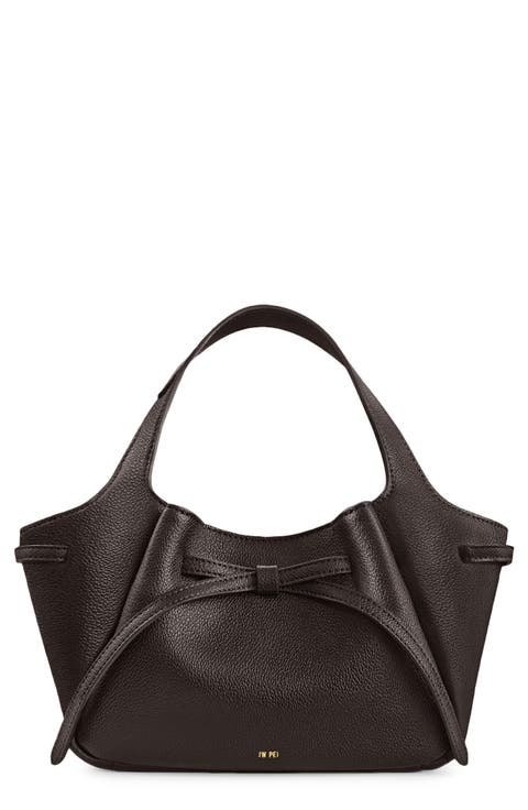 Mabel Soft Bow Faux Leather Tote