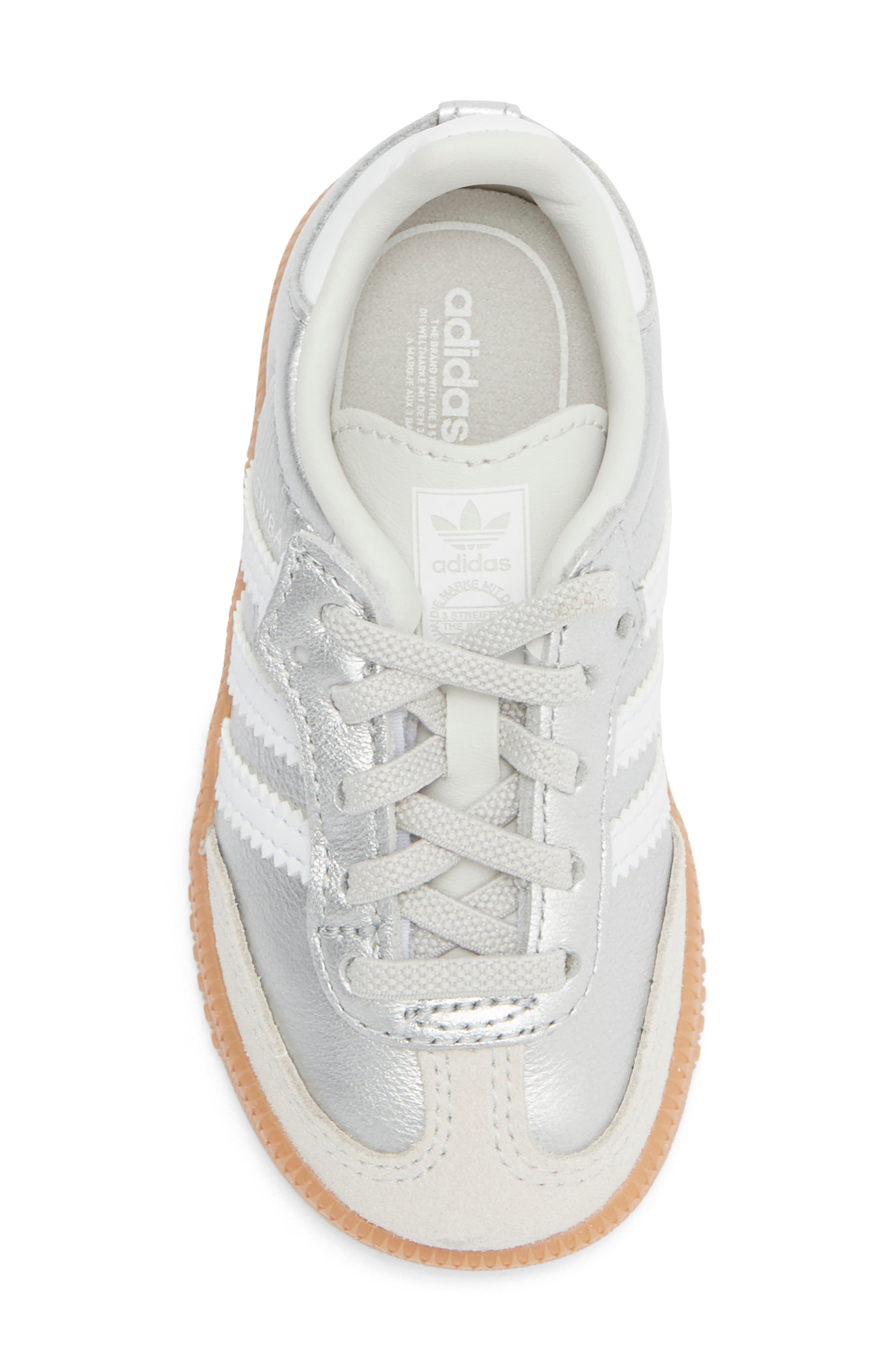 Kids' Samba Sneaker, Alternate, color, SILVER/ WHITE/ GUM