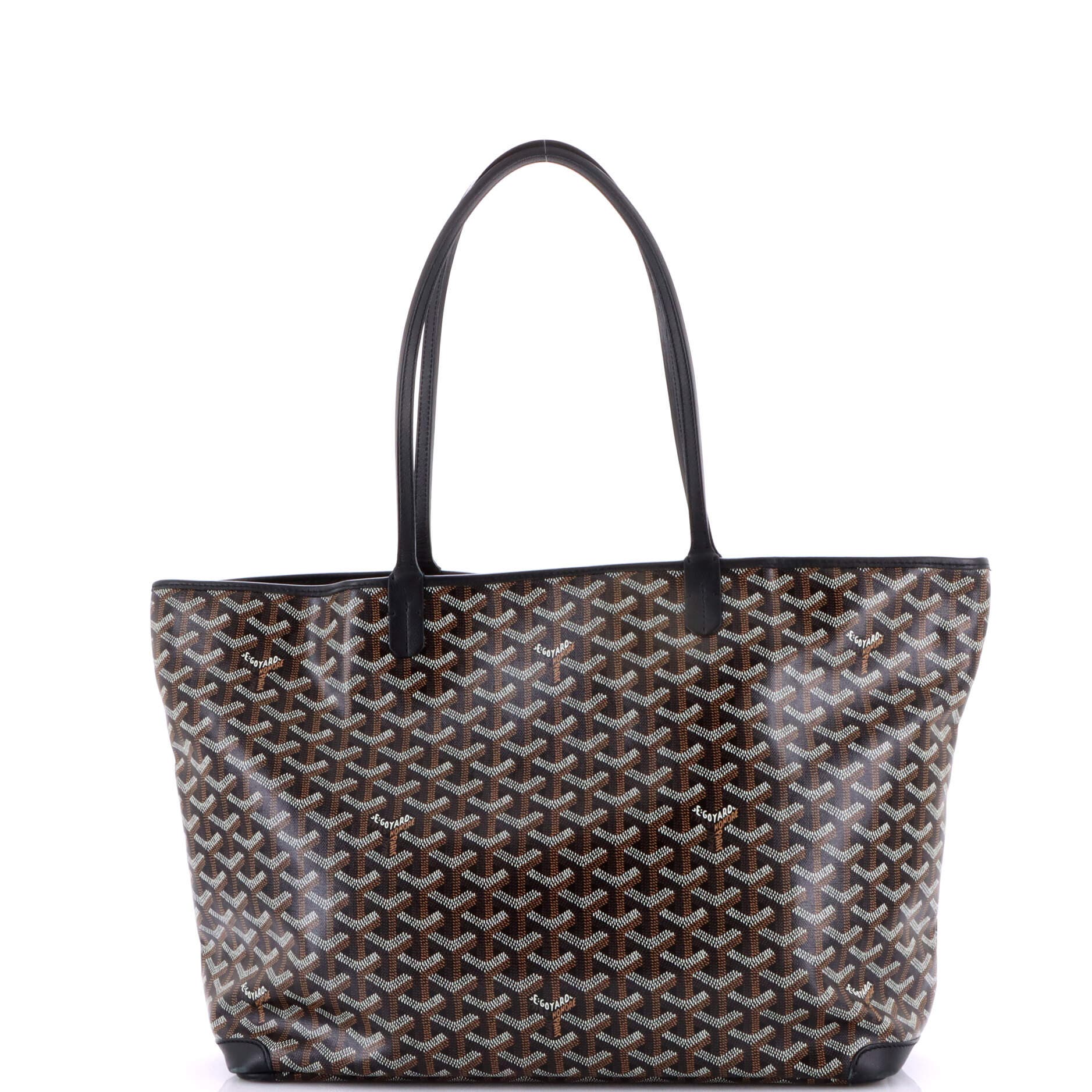 Pre-Owned Goyard Artois Tote Coated Canvas MM, Alternate, color, Black