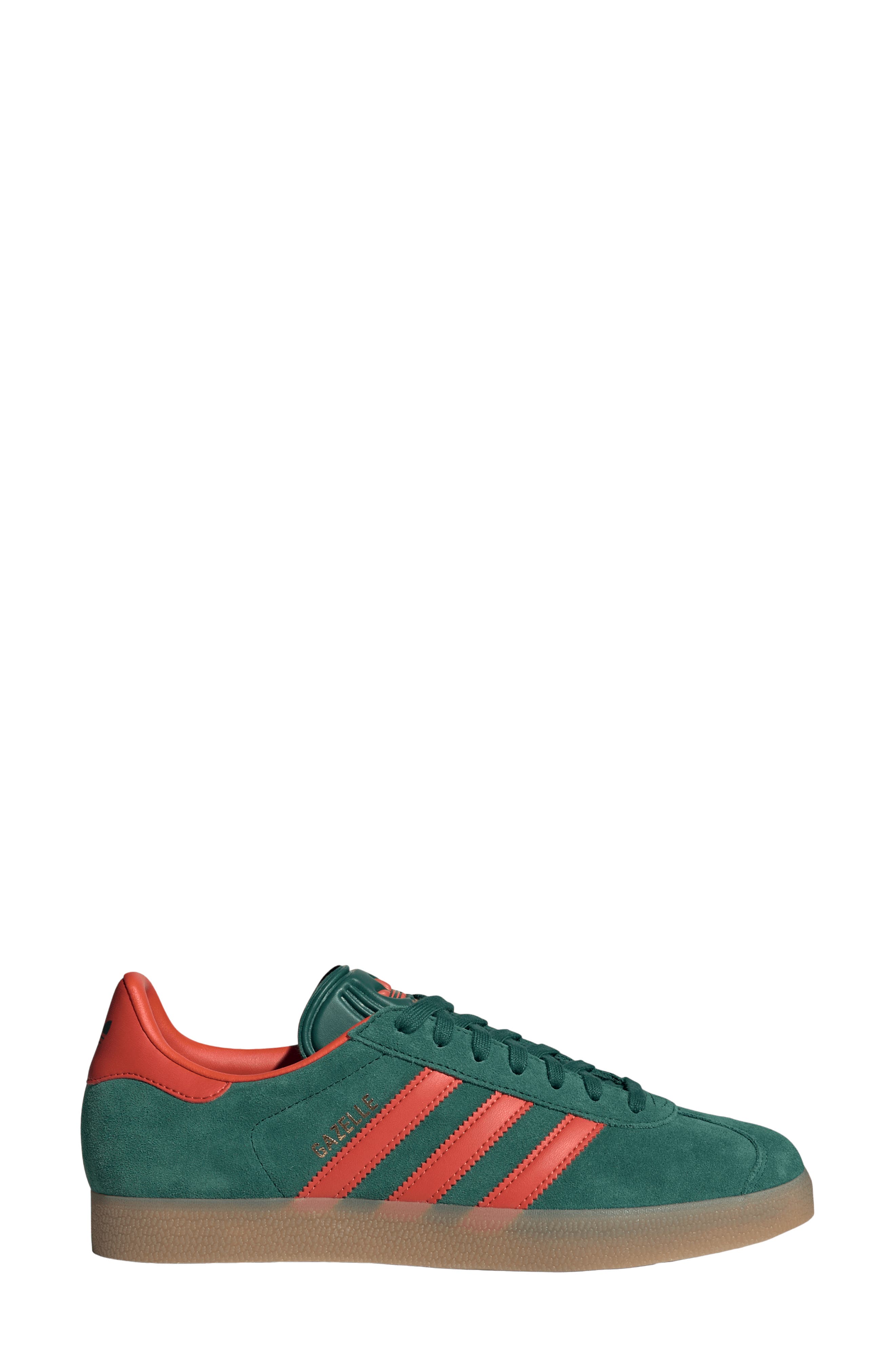 Gazelle Indoor Sneaker, Alternate, color, GREEN/ PRELOVED RED/ GUM