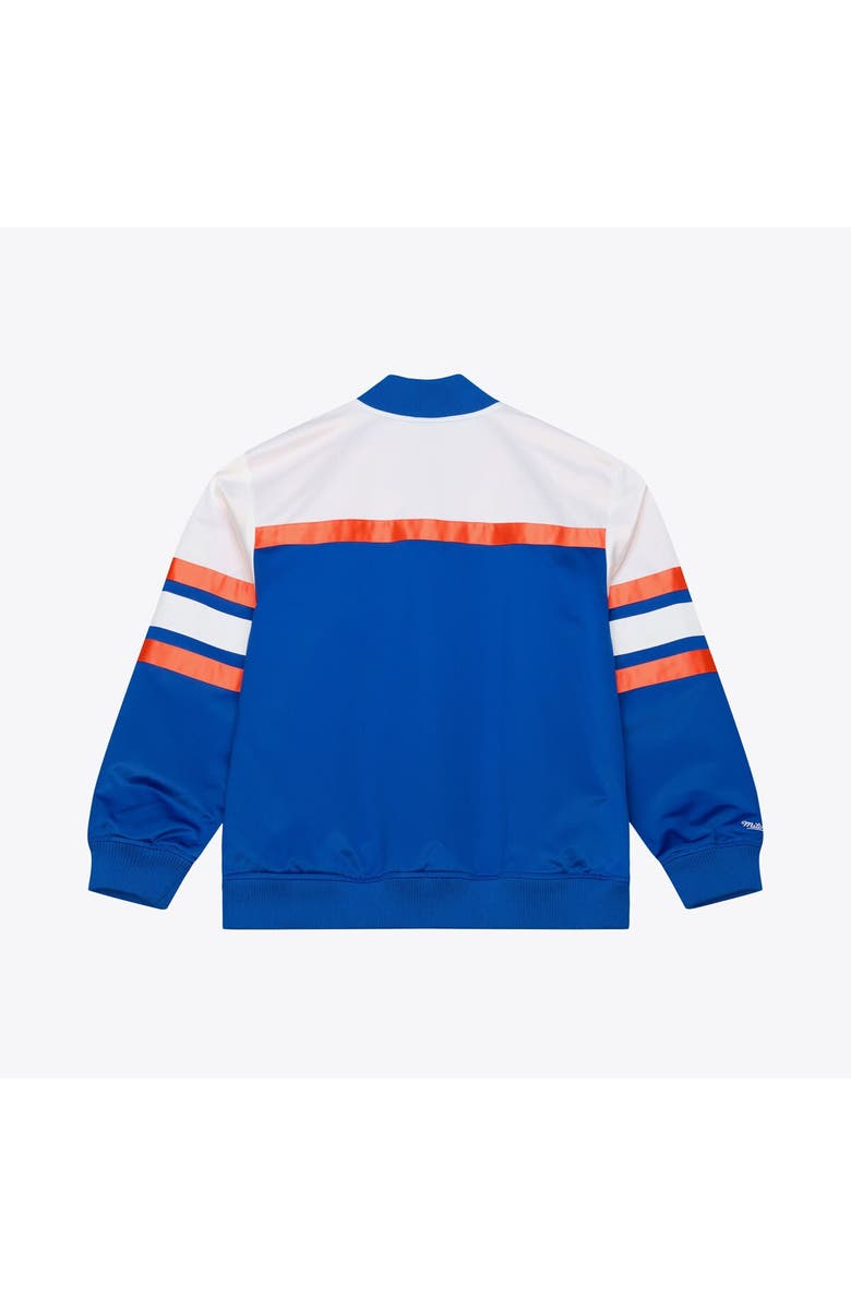 Mitchell & Ness Men's Mitchell & Ness  Royal New York Knicks Hardwood Classics Head Coach Lightweight Satin Full-Snap Jacket, Alternate, color, Royal