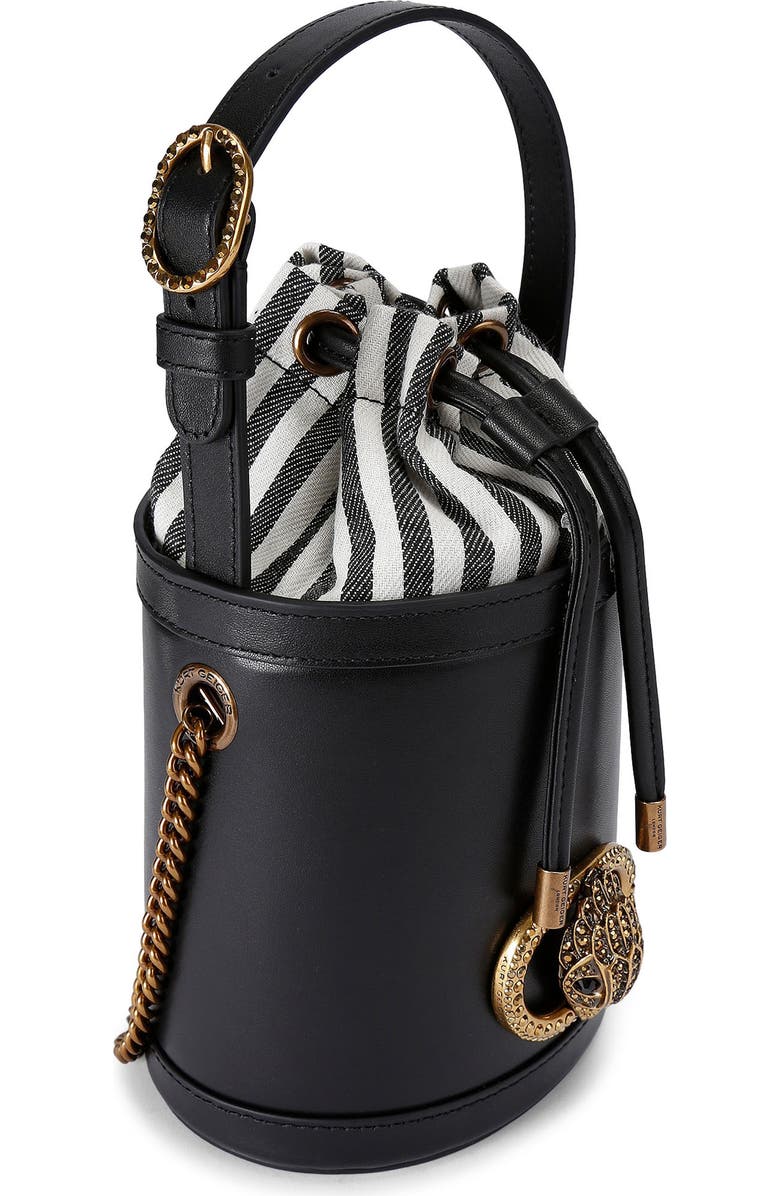 Kurt Geiger London Small Chelsea Leather Round Bucket Bag, Alternate, color,
