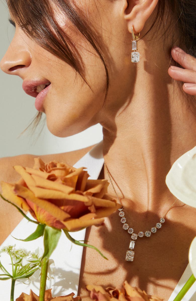 Nadri Invitation Only Cluster Y-Necklace, Alternate, color, Gold