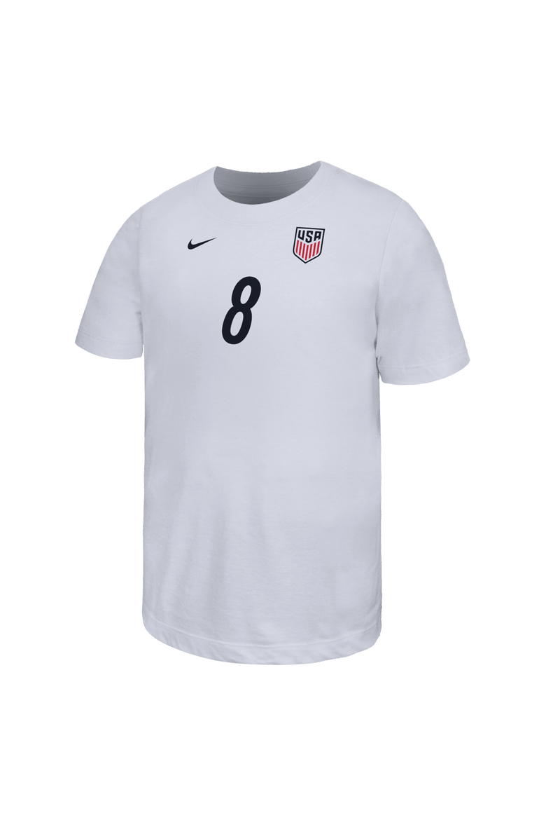 Youth Nike Weston McKennie White USMNT Home Name & Number T-Shirt, Main, color, White