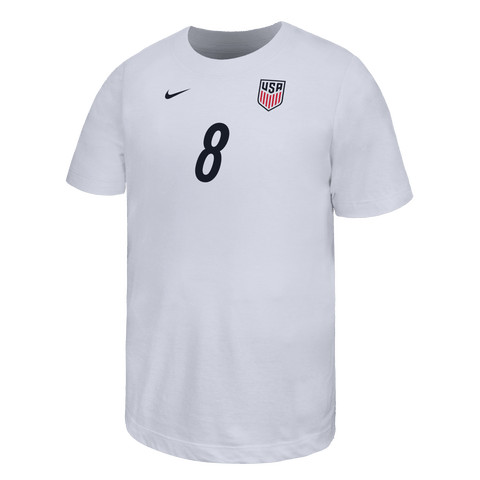 Youth Nike Weston McKennie White USMNT Home Name & Number T-Shirt