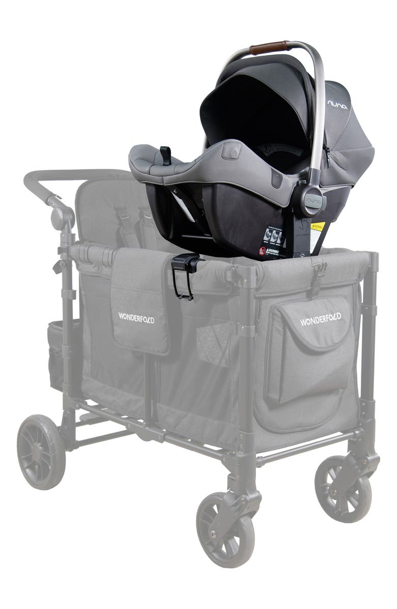 WonderFold W2 Series Car Seat Adapter, Alternate, color, Black