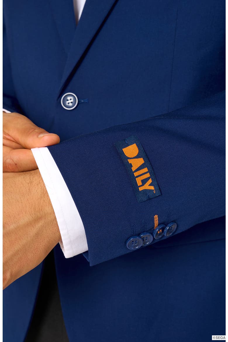 x Sonic the Hedgehog Daily Slim Fit Blue Sport Coat, Alternate, color, BLUE