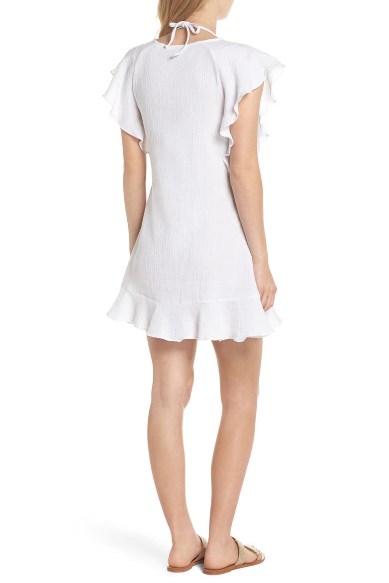 Fia Cover-Up Dress, Alternate, color, WHITE