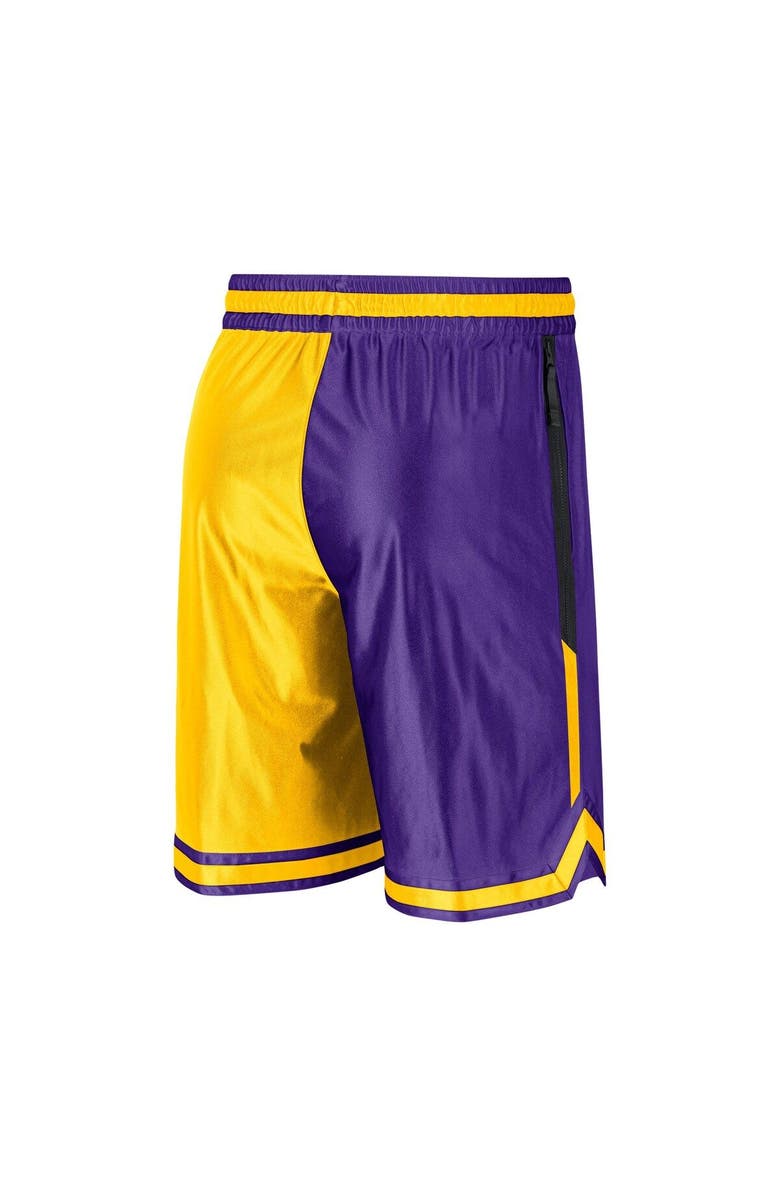 Nike Men's Nike Gold/Purple Los Angeles Lakers Courtside Versus Force Split DNA Performance Shorts, Alternate, color, Gold