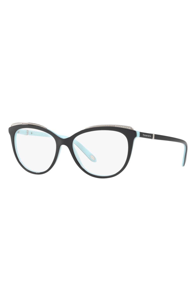 Tiffany & Co. 52mm Cat Eye Optical Glasses, Alternate, color, 