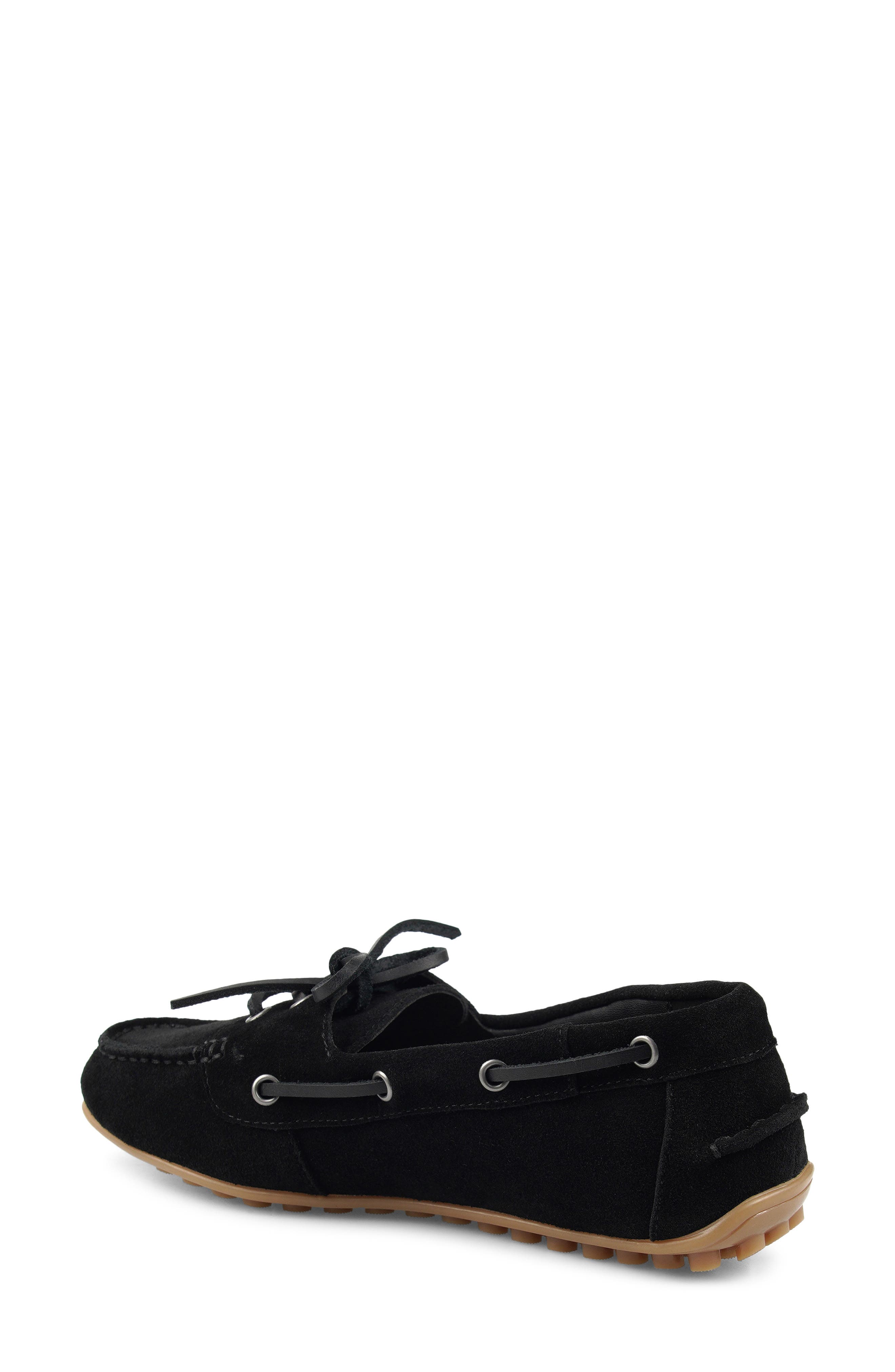 Bandy Boat Shoe, Alternate, color, BLACK SUEDE